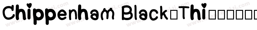 Chippenham Black-Thi字体转换